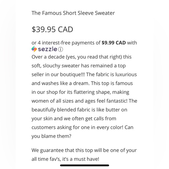 Crush Clothing “The Famous Short Sleeve Sweater” - Picture 10 of 10